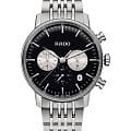 Rado Rado Coupole Classic R22910153 Classic R22910153 кварцевые мужские часы черный циферблат, браслет нержавеющая сталь — вид спереди