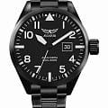 Aviator Aviator Airacobra V.1.22.5.148.5  V.1.22.5.148.5 кварцевые мужские часы белый циферблат, браслет нержавеющая сталь с pvd-покрытием — вид спереди