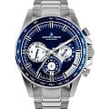 Jacques Lemans Jacques Lemans Sport 1-2127F  1-2127F кварцевые мужские часы синий циферблат, браслет нержавеющая сталь — вид спереди