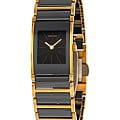 Rado Rado Integral R20789162  R20789162 кварцевые женские часы черный циферблат, браслет сталь + керамические вставки — вид спереди