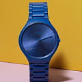 Rado Rado True Thinline Le Corbusier R27092622  кварцевые мужские часы часы крупный план синий циферблата