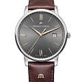 Maurice Lacroix Maurice Lacroix Eliros Date EL1118-SS001-311-1  EL1118-SS001-311-1 кварцевые мужские часы серый циферблат, браслет кожаный — вид спереди