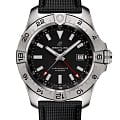Breitling Breitling Avenger Automatic GMT 44 A32320101B1X1  A32320101B1X1 механические мужские часы черный циферблат, браслет кожаный — вид спереди