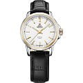 Swiss Military by Chrono Swiss Military by Chrono SM34040.09  SM34040.09 кварцевые женские часы белый циферблат, браслет кожа + текстиль — вид спереди