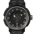 Plein Sport Plein Sport Tiger Power PSEDA0324  PSEDA0324 кварцевые мужские часы черный циферблат, браслет силикон — вид спереди