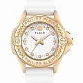 Philipp Plein Philipp Plein Plein Majesty PWOFA0125  PWOFA0125 кварцевые женские часы  белый циферблат, браслет силикон — вид спереди