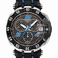 Tissot Tissot T-Sport -Race Quartz Chronograph Tito Rabat 2016 T092.417.27.207.01 T Race T0924172720701 кварцевые мужские часы черный циферблат, браслет каучук — вид спереди