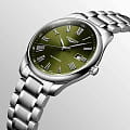 Longines Longines Master Collection L2.893.4.09.6 механические мужские часы часы, крупный план зеленый циферблат