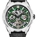 Stuhrling Stuhrling Navigator 1012.02  1012.02 механические мужские часы  зеленый циферблат, браслет кожаный — вид спереди