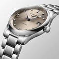 Longines Longines Master Collection L2.357.4.07.6 механические женские часы часы крупный план антрацитовый циферблата