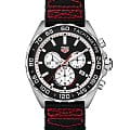 TAG Heuer TAG Heuer Formula 1 CAZ101E.FC8228  CAZ101E.FC8228 кварцевые мужские часы черный циферблат, браслет нейлон — вид спереди