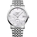 Longines Longines Elegant Collection L4.312.4.87.6  L43124876 механические женские часы перламутровый циферблат, браслет нержавеющая сталь — вид спереди
