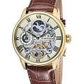 Earnshaw Earnshaw Longitude ES-8006-06  ES-8006-06 механические мужские часы шампань циферблат, браслет кожаный — вид спереди