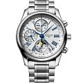 Longines Longines Master Collection L2.673.4.71.6  L26734716 механические мужские часы серебристый циферблат, браслет нержавеющая сталь — вид спереди