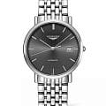 Longines Longines Elegant Collection L4.810.4.72.6  L48104726 механические мужские часы серый циферблат, браслет нержавеющая сталь — вид спереди
