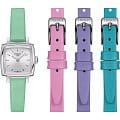 Tissot Tissot Lovely Summer Set T058.109.16.031.01 кварцевые женские часы часы, крупный план серебристый циферблат