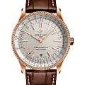 Breitling Breitling Navitimer Automatic 41 R17326211G1P1  R17326211G1P1 механические мужские часы белый циферблат, браслет кожаный — вид спереди