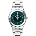 Swatch Swatch I Medium Standard YLS468G  YLS468G кварцевые женские часы  зеленый циферблат, браслет нержавеющая сталь — вид спереди