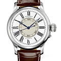 Longines Longines Weems Second-Setting Watch L2.713.4.11.0  L27134110 механические мужские часы  циферблат, браслет кожаный — вид спереди