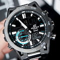 Casio Casio Edifice ECB-40DB-1ADF (ECB-40DB-1A) ECB, наручные мужские часы фото под углом