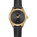 Hamilton Hamilton Jazzmaster Lady Quartz H32201430  H32201430 кварцевые женские часы черный циферблат, браслет кожаный — вид спереди