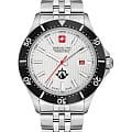 Swiss Military Hanowa Swiss Military Hanowa Flagship SMWGH2100601  SMWGH2100601 кварцевые мужские часы  серебристый циферблат, браслет нержавеющая сталь — вид спереди