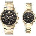 Fossil Fossil Gift Set BQ2400SET  BQ2400SET кварцевые  черный циферблат, браслет нержавеющая сталь с ip-покрытием — вид спереди