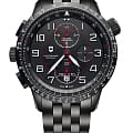 Victorinox Victorinox 241742  241742 механические мужские часы черный циферблат, браслет сталь c pvd покрытием — вид спереди