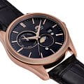 Orient Orient Sun & Moon RA-AK0309B механические мужские часы часы крупный план черный циферблата