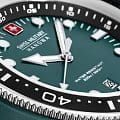 Swiss Military Hanowa Swiss Military Hanowa Ocean Pioneer SMWGN0001185 мужские часы зеленый циферблат на запястье