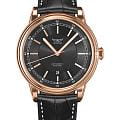 Aviator Aviator Douglas DC-3 V.3.32.2.242.4  V.3.32.2.242.4 механические мужские часы  черный циферблат, браслет кожаный — вид спереди