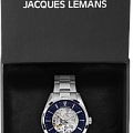 Jacques Lemans Jacques Lemans Automatic 1-2087H мужские часы синий циферблат на запястье