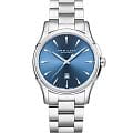Hamilton Hamilton Jazzmaster Lady Auto H32315141  H32315141 механические женские часы синий циферблат, браслет нержавеющая сталь — вид спереди
