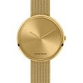 Jacques Lemans Jacques Lemans La Passion 1-2056M  1-2056M кварцевые женские часы золотой циферблат, браслет сталь с ip покрытием — вид спереди