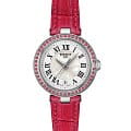 Tissot Tissot Bellissima Small Lady T126.010.66.113.00 Small T1260106611300 кварцевые женские часы  серебристый циферблат, браслет кожаный — вид спереди