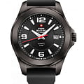 Swiss Military by Chrono Swiss Military by Chrono SM34099.03  SM34099.03 кварцевые мужские часы черный циферблат, браслет силикон — вид спереди