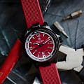 Victorinox Victorinox 241717 кварцевые мужские часы часы крупный план красный циферблата