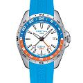 Certina Certina DS-X GMT C047.452.17.011.00 DS-X GMT C0474521701100 кварцевые мужские часы белый циферблат, браслет резина — вид спереди