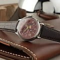 Orient Orient Sun & Moon RA-AK0807R мужские часы бордовый циферблат на запястье
