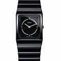 Rado Rado Ceramica Diamonds R21702732  R21702732 кварцевые женские часы черный циферблат, браслет керамика — вид спереди