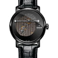 Rado Rado Diamaster Automatic R14060156 Automatic R14060156 механические мужские часы черный циферблат, браслет кожаный — вид спереди