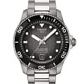 Tissot Tissot Seastar 1000 Powermatic 80 T120.807.11.051.00 Seastar 1000 T1208071105100 механические мужские часы  черный циферблат, браслет нержавеющая сталь — вид спереди
