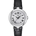 Tissot Tissot Bellissima Automatic T126.010.16.013.00 Small T1260101601300 кварцевые женские часы серебристый циферблат, браслет кожаный — вид спереди