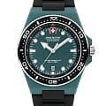 Swiss Military Hanowa Swiss Military Hanowa Ocean Pioneer SMWGN0001185  SMWGN0001185 кварцевые мужские часы зеленый циферблат, браслет силикон — вид спереди