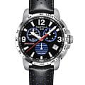 Certina Certina DS Podium Chronograph Lap Timer C034.453.16.057.20  C0344531605720 кварцевые мужские часы черный циферблат, браслет кожаный — вид спереди