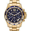 Michael Kors Michael Kors Everest MK6971  MK6971 кварцевые женские часы синий циферблат, браслет сталь c pvd покрытием — вид спереди