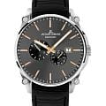 Jacques Lemans Jacques Lemans Derby 1-2200C  1-2200C механические мужские часы черный циферблат, браслет кожаный — вид спереди