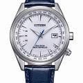 Citizen Citizen Eco-Drive CB0270-10A  CB0270-10A кварцевые мужские часы белый циферблат, браслет кожаный — вид спереди