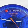 Swatch Swatch Big Bold Biosourced Lacquered SB05N116 кварцевые мужские часы часы крупный план синий циферблата