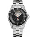 Swiss Military by Chrono Swiss Military by Chrono SMA34050.01  SMA34050.01 механические мужские часы  черный циферблат, браслет  — вид спереди